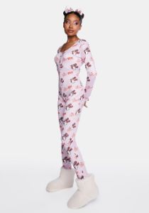 Pink Onesie Pajamas sold by Dolls Kill
