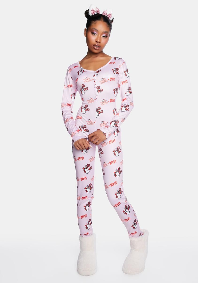 Pink Onesie Pajamas sold by Dolls Kill