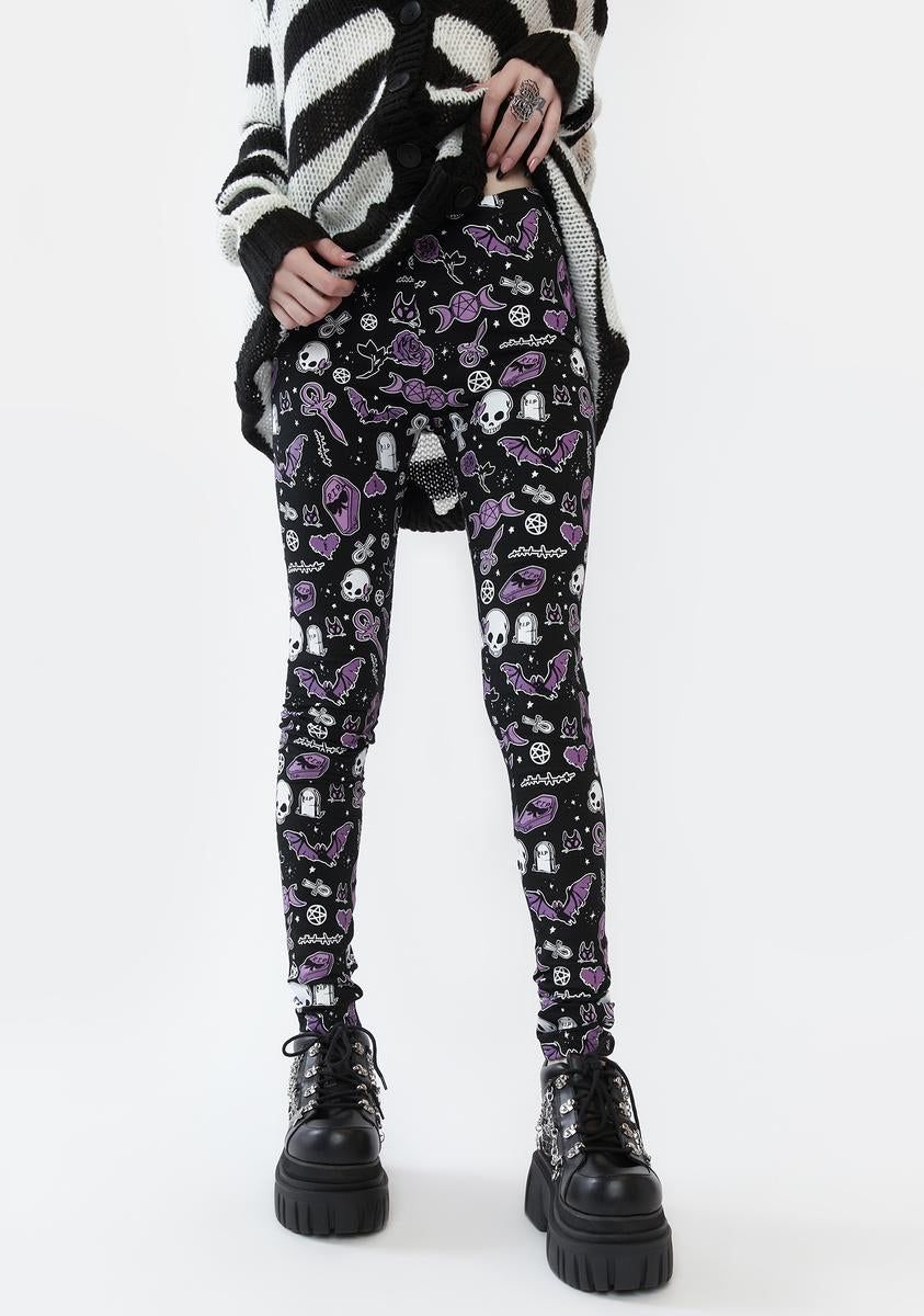 Magick Around Me Printed Leggings sold by Dolls Kill