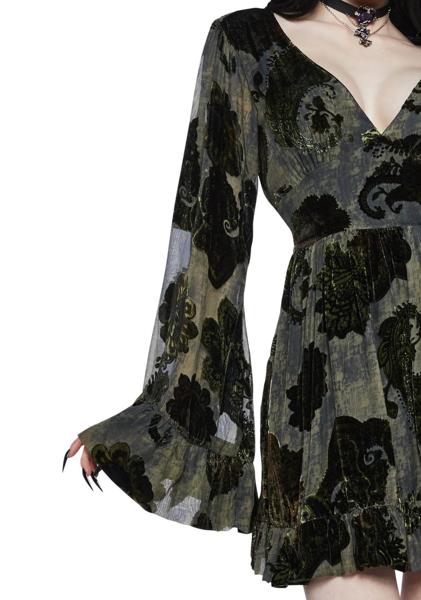 Love Echoes Long Sleeve Dress sold by Dolls Kill product image thumbnail 5