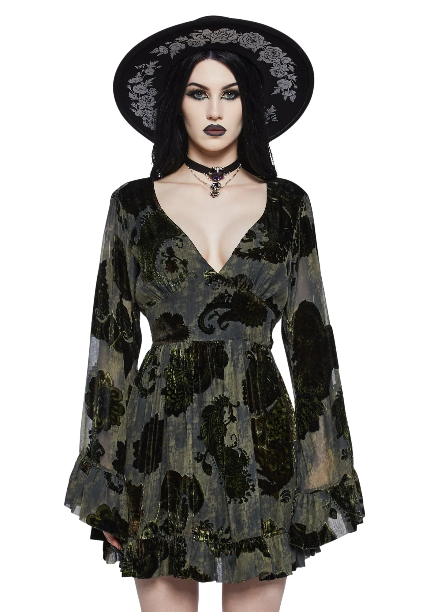 Love Echoes Long Sleeve Dress sold by Dolls Kill