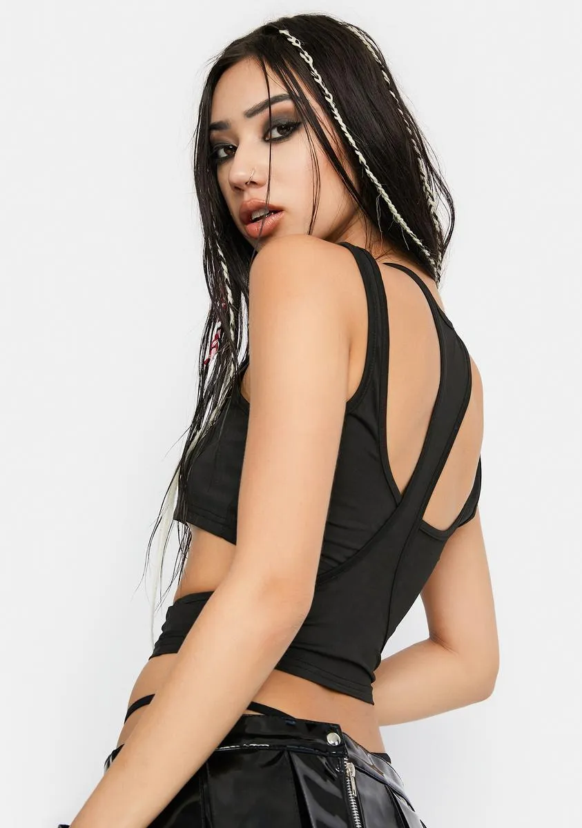 No Repeats Cutout Crop Tank sold by Dolls Kill product image thumbnail 4