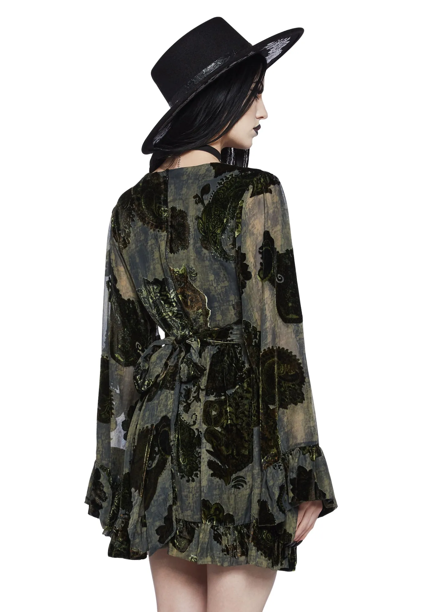 Love Echoes Long Sleeve Dress sold by Dolls Kill product image thumbnail 4