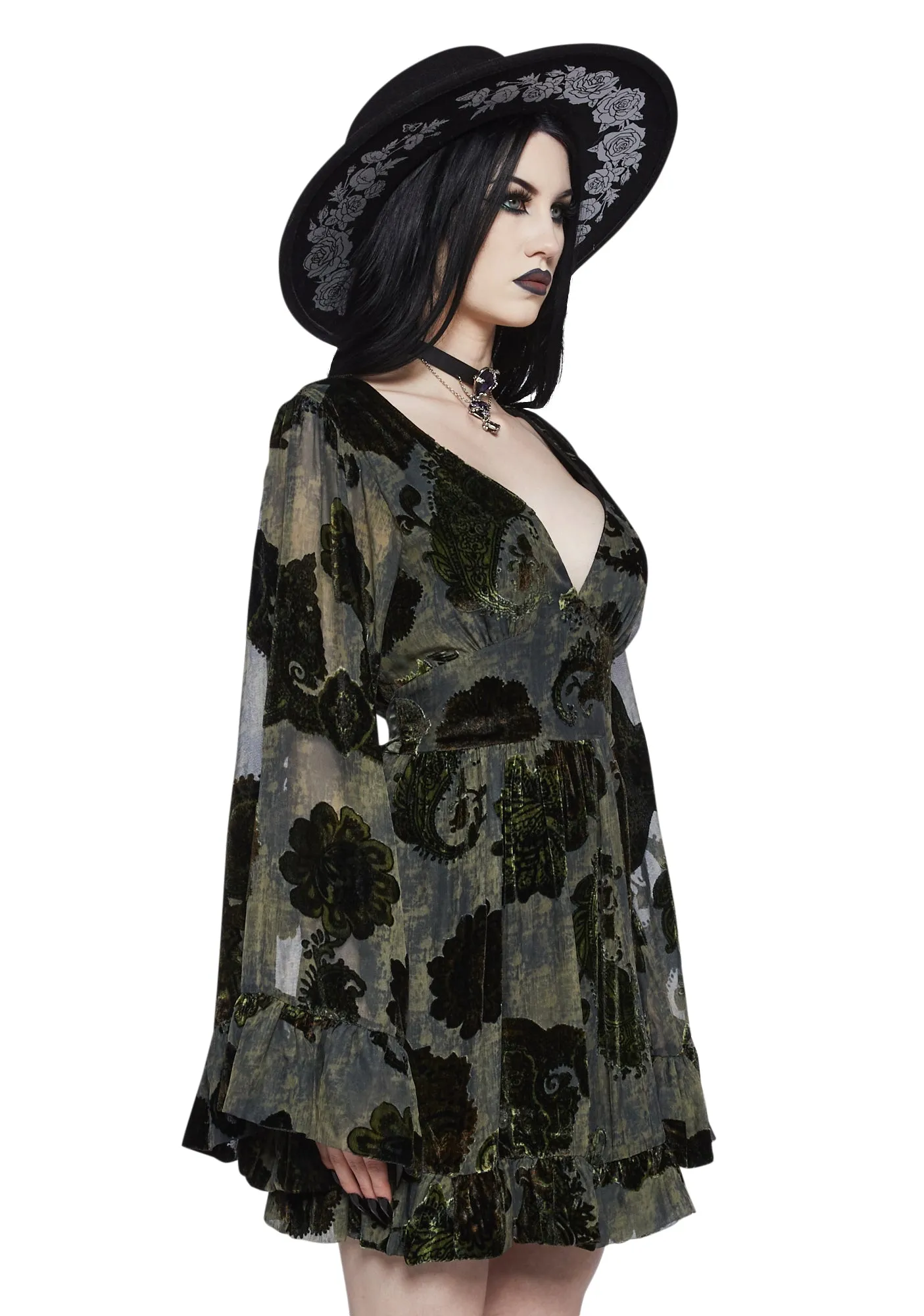 Love Echoes Long Sleeve Dress sold by Dolls Kill product image thumbnail 3