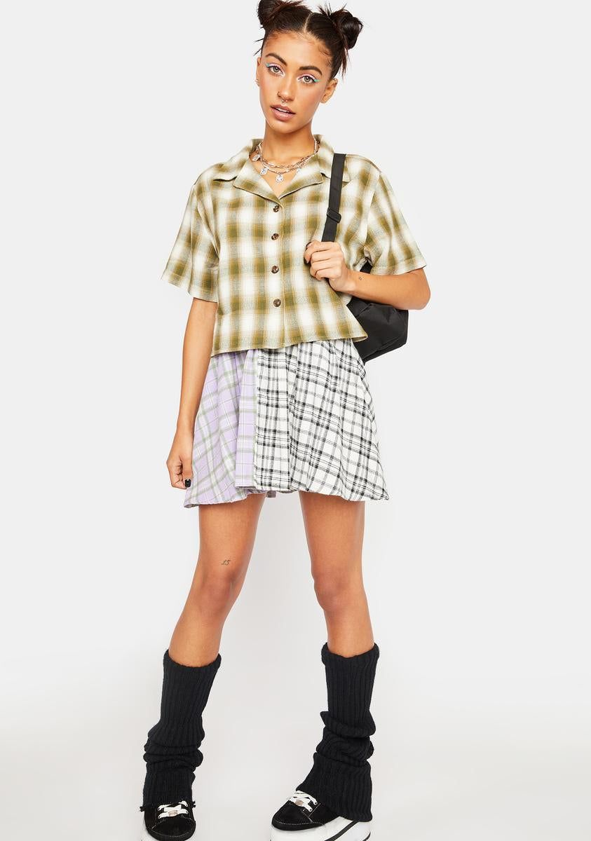Angel Checked Crop Shirt sold by Dolls Kill product image thumbnail 3