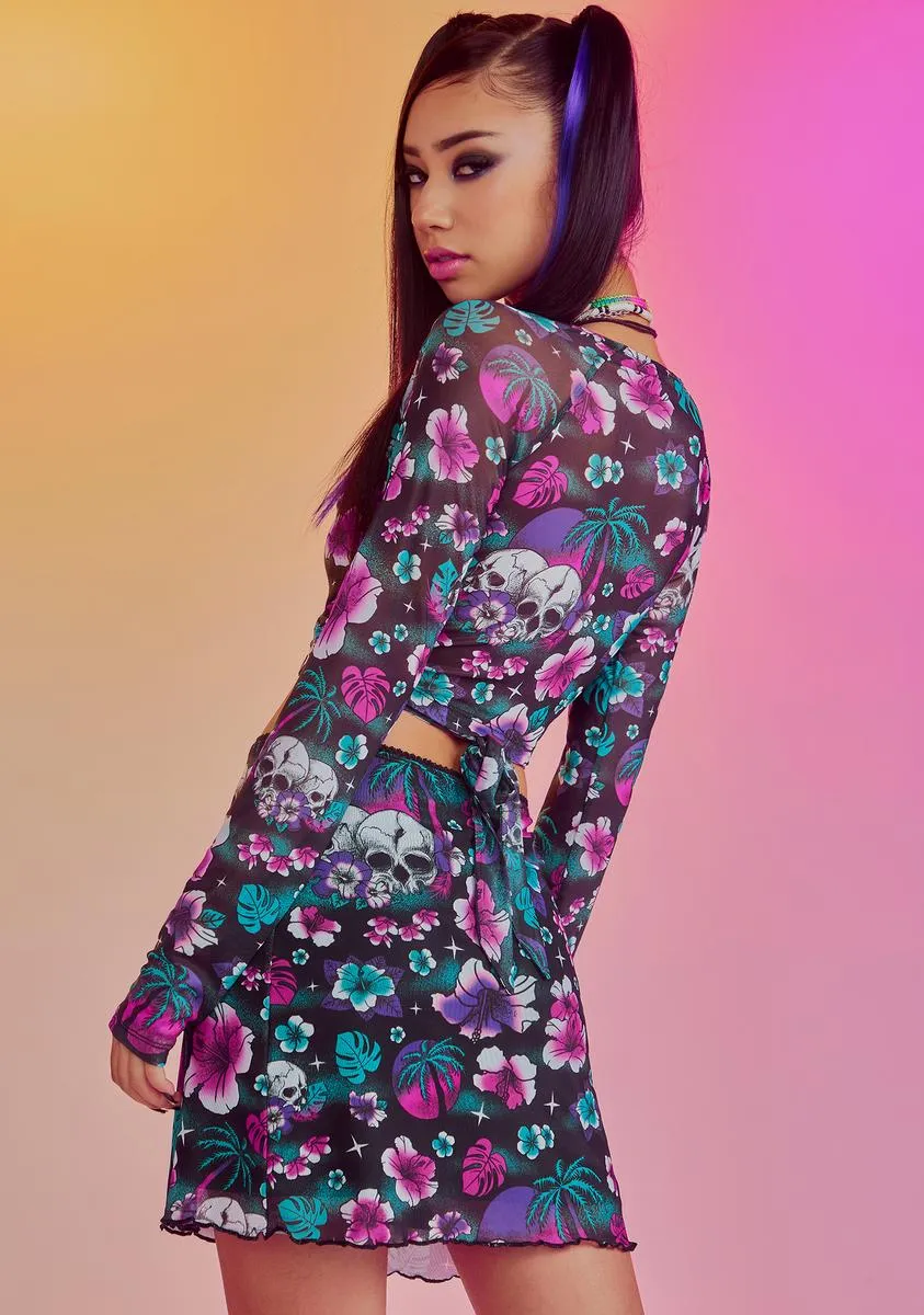 Tropical Truth Teller Mini Skirt sold by Dolls Kill product image thumbnail 4