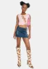 Catty Ties Lace Up Crop Top sold by Dolls Kill