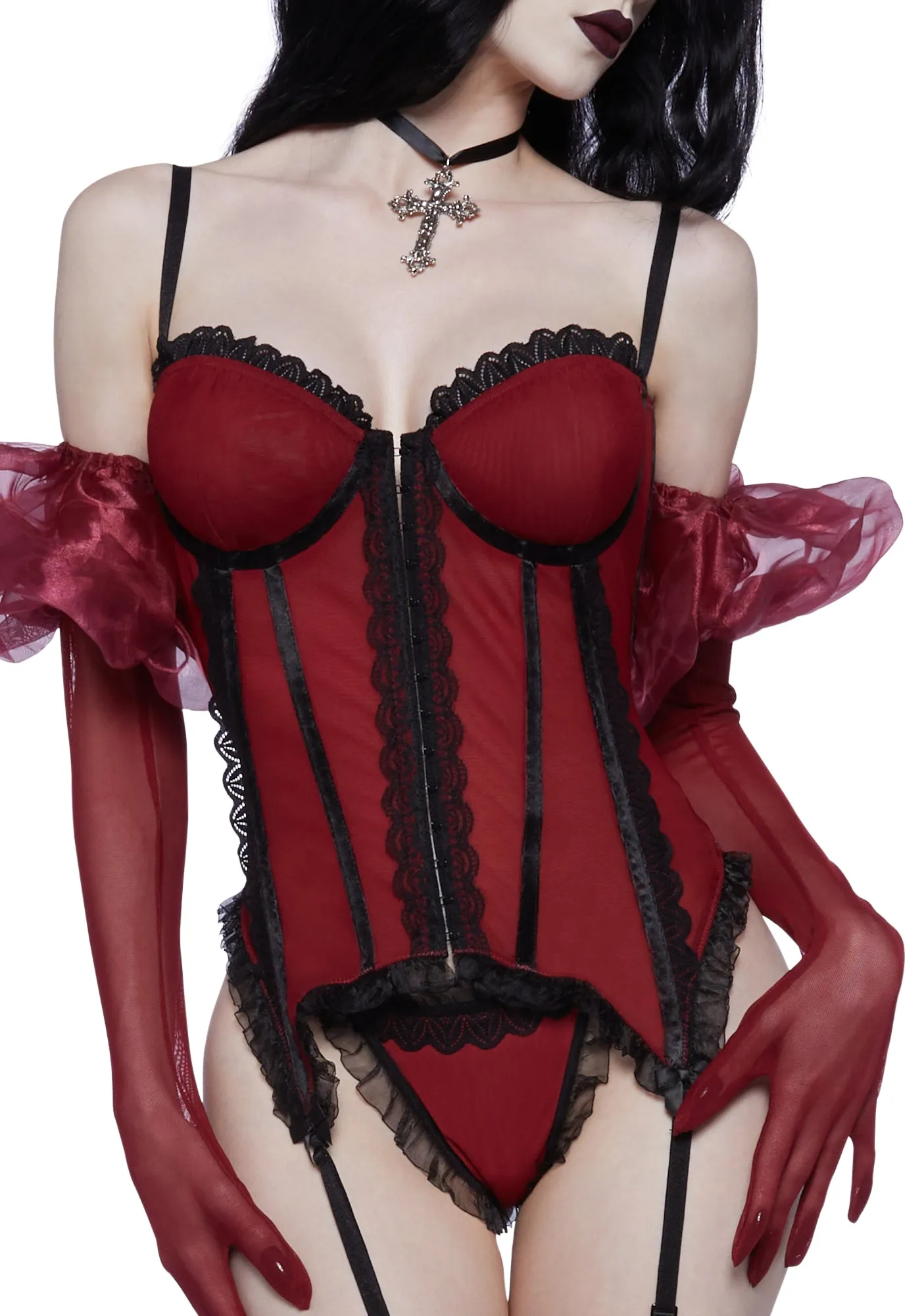 Trouble Nights Lingerie Set sold by Dolls Kill product image thumbnail 5