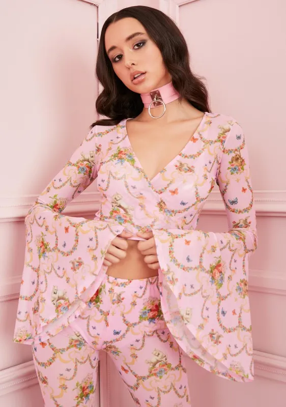 Lush Opulence Wrap Top sold by Dolls Kill