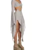 Echo Asymmetrical Mesh Wrap Dress sold by Dolls Kill