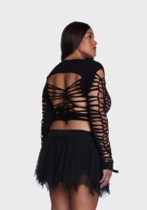Plus Alternative Spells Long Sleeve Top sold by Dolls Kill