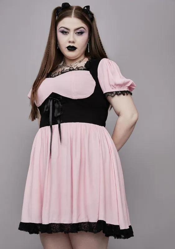Plus Joyless Crush Corset Dress sold by Dolls Kill