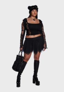 Plus Alternative Spells Long Sleeve Top sold by Dolls Kill