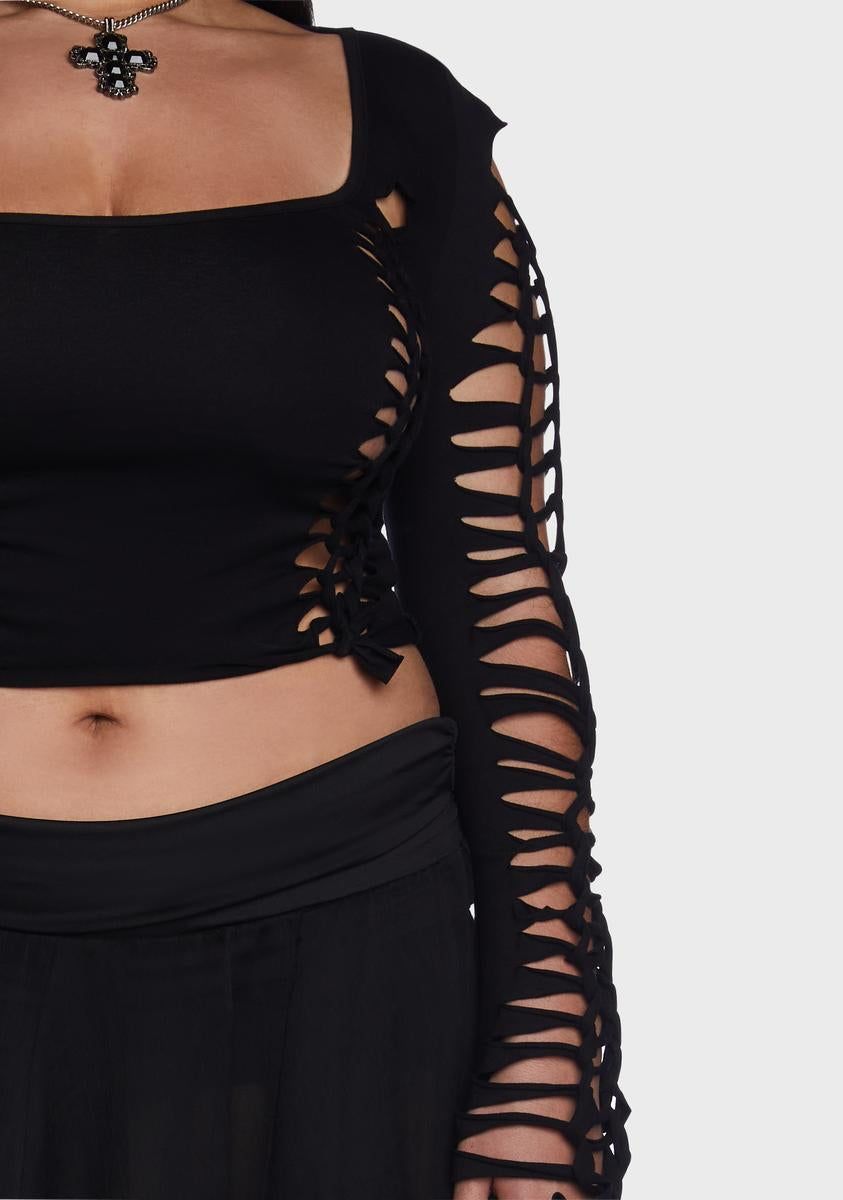 Plus Alternative Spells Long Sleeve Top sold by Dolls Kill product image thumbnail 2