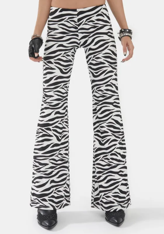 Roaming Wild Zebra Print Pants sold by Dolls Kill