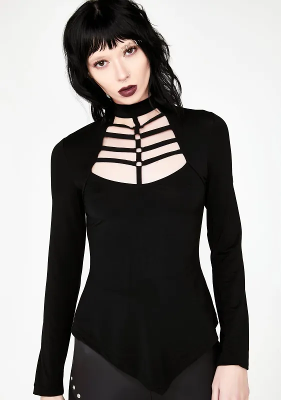 Septre Long Sleeve Top sold by Dolls Kill
