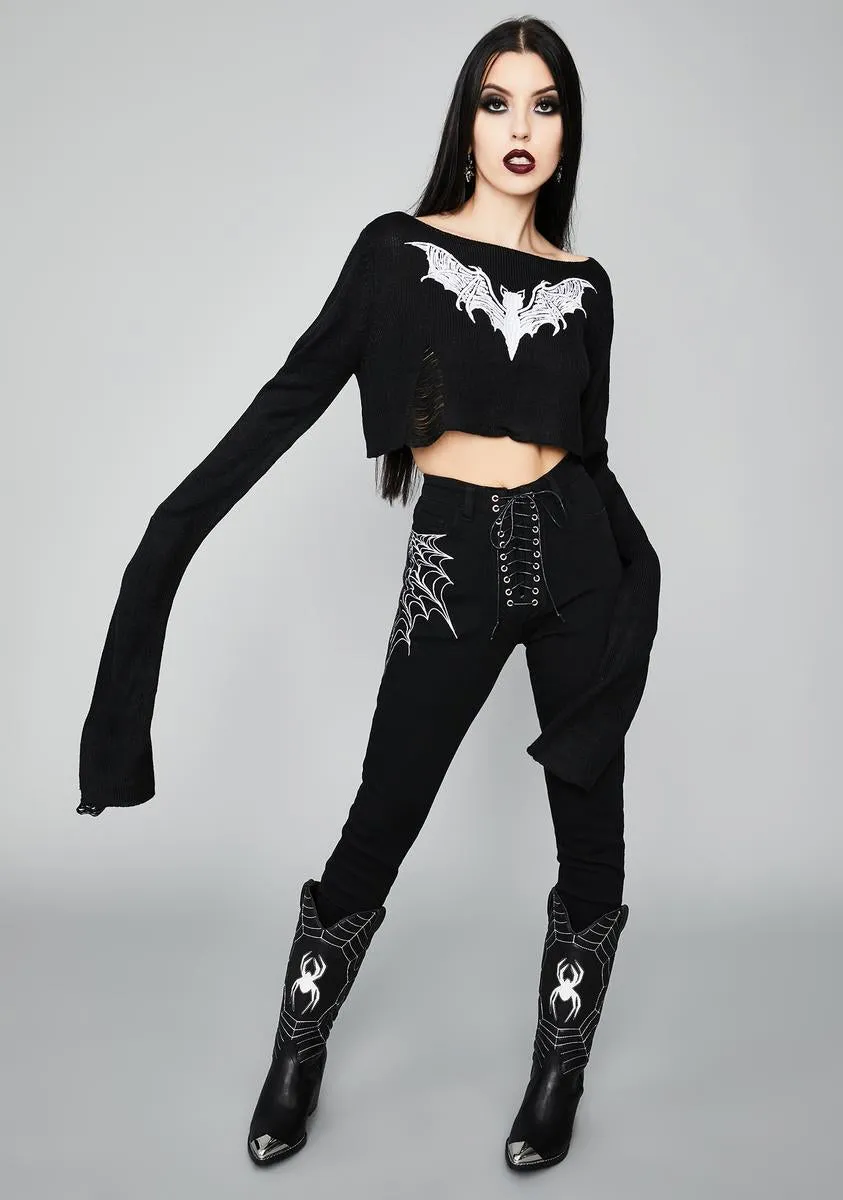 Kindred Spirits Crop Sweater sold by Dolls Kill product image thumbnail 3