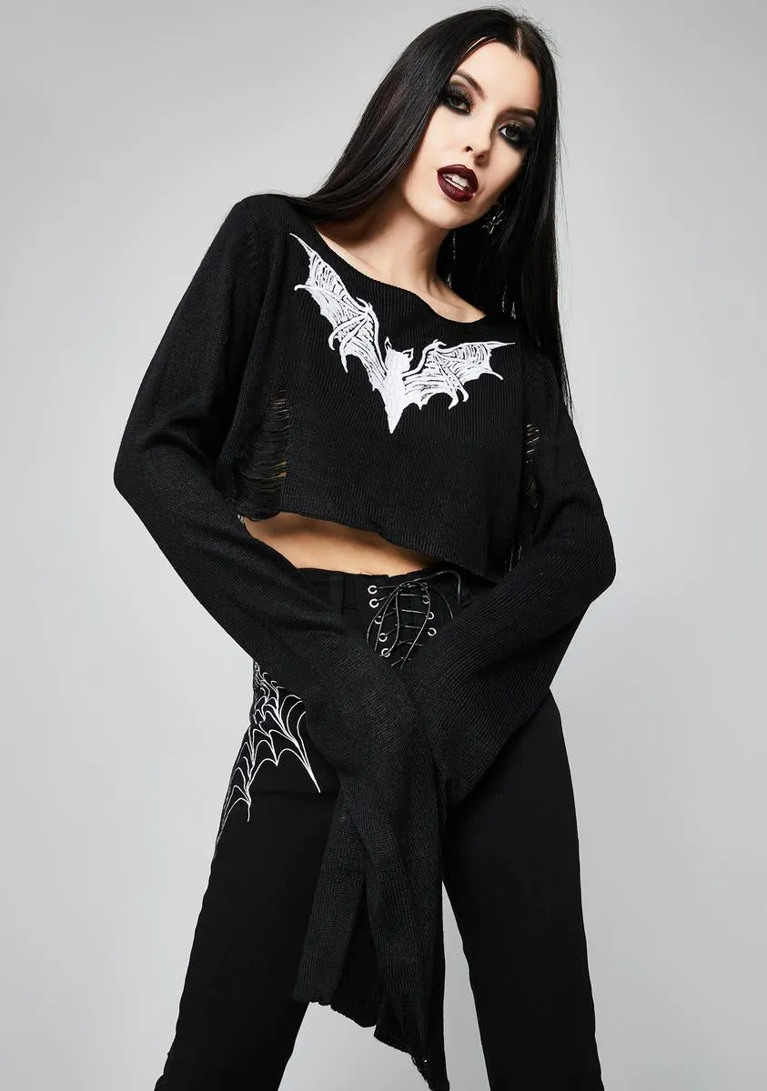 Kindred Spirits Crop Sweater sold by Dolls Kill