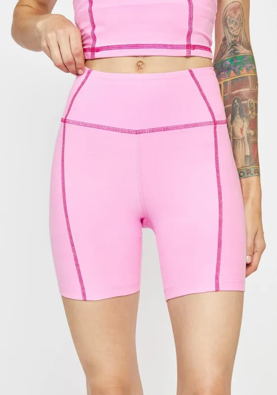 X Pink Lindsey Bike Shorts sold by Dolls Kill