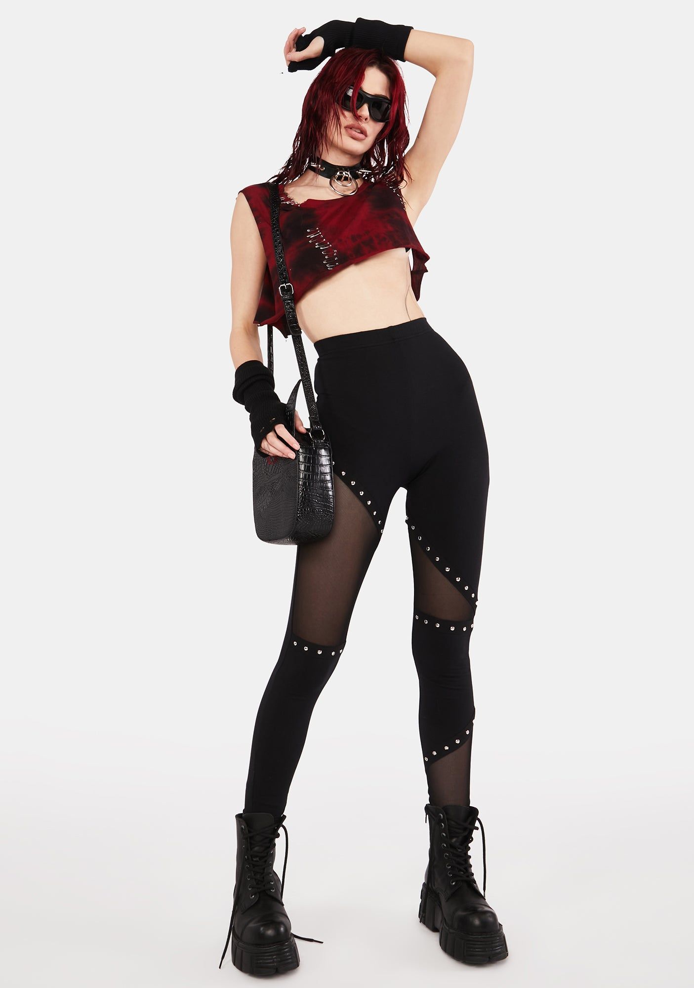 Studded Black Leggings sold by Dolls Kill product image thumbnail 2