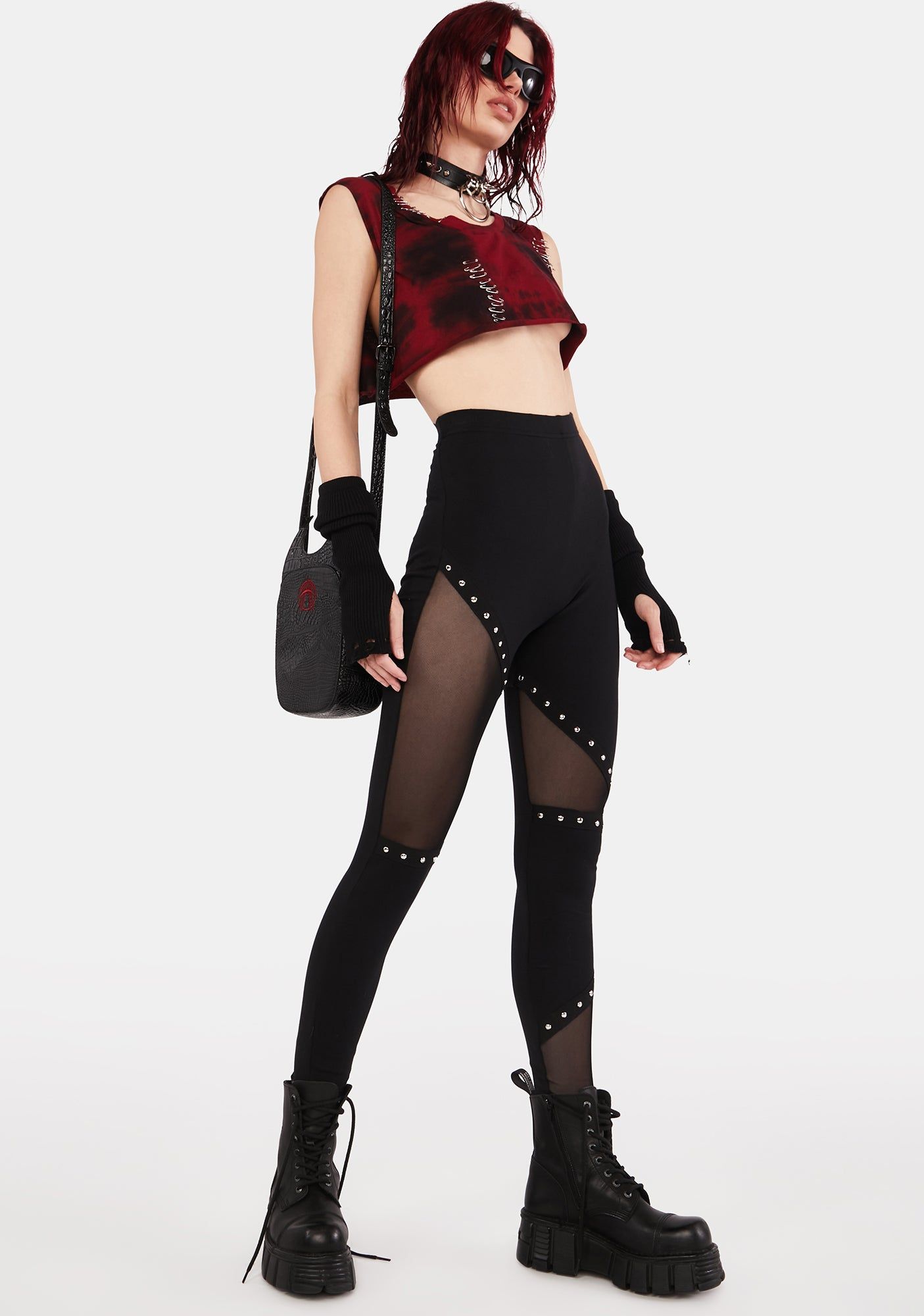 Studded Black Leggings sold by Dolls Kill product image thumbnail 3