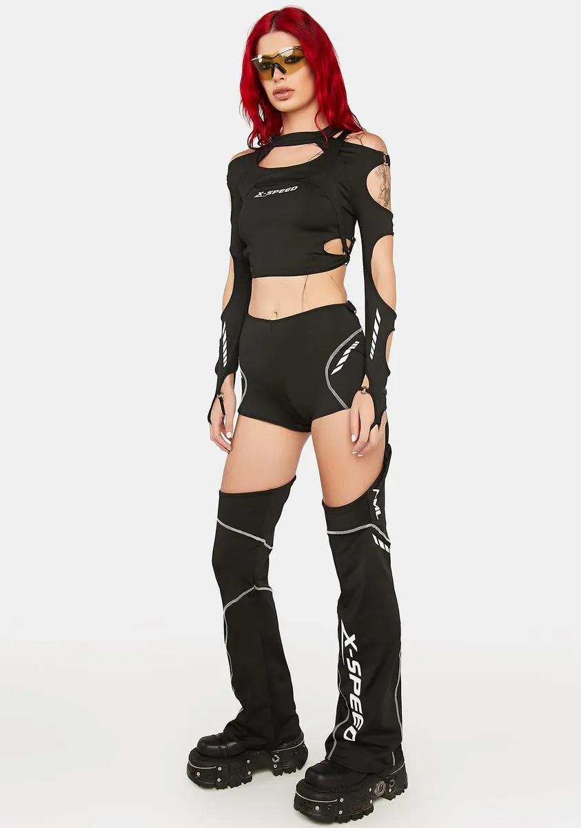 X-Speed Cut-Out Pants sold by Dolls Kill product image thumbnail 2