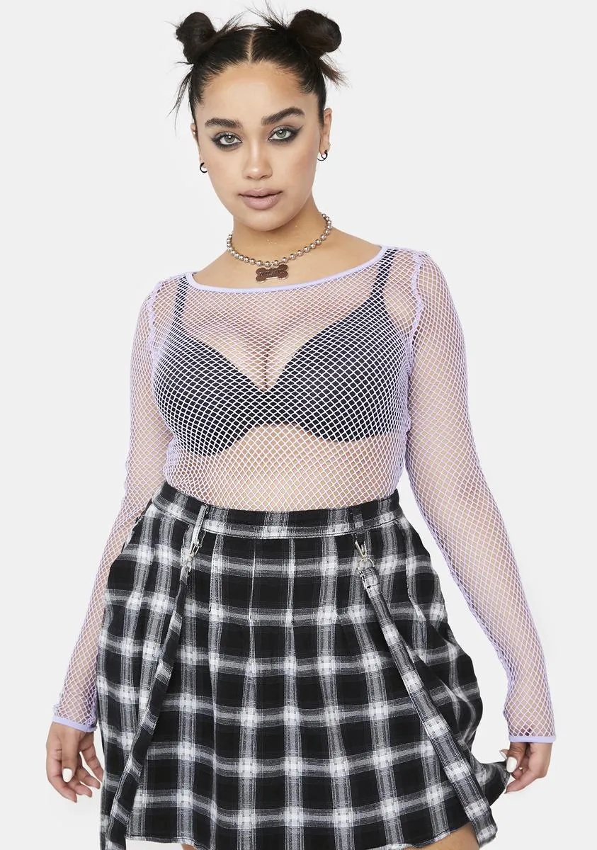 Plus Lilac Won't Forget Ya Crop Top sold by Dolls Kill