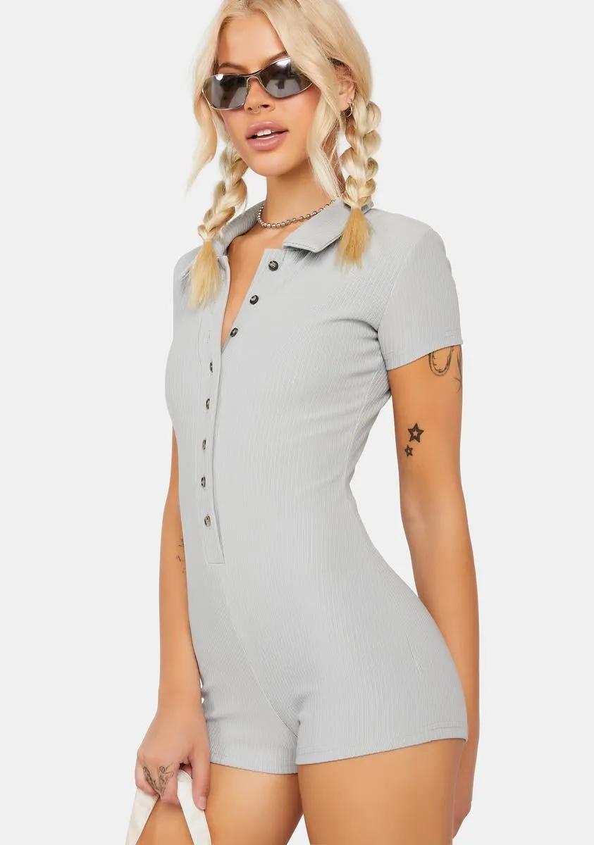 Lucia Ribbed Romper sold by Dolls Kill product image thumbnail 2