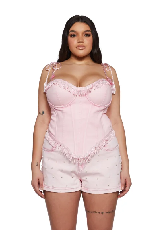 Plus Lone Riders Love Corset Top sold by Dolls Kill
