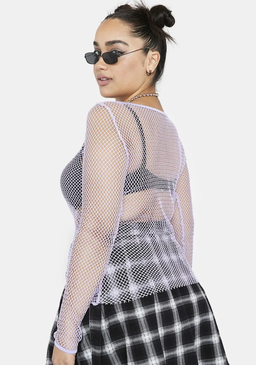 Plus Lilac Won't Forget Ya Crop Top sold by Dolls Kill product image thumbnail 4