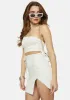Blanc Save Tonight Crop Top & Skirt Set sold by Dolls Kill