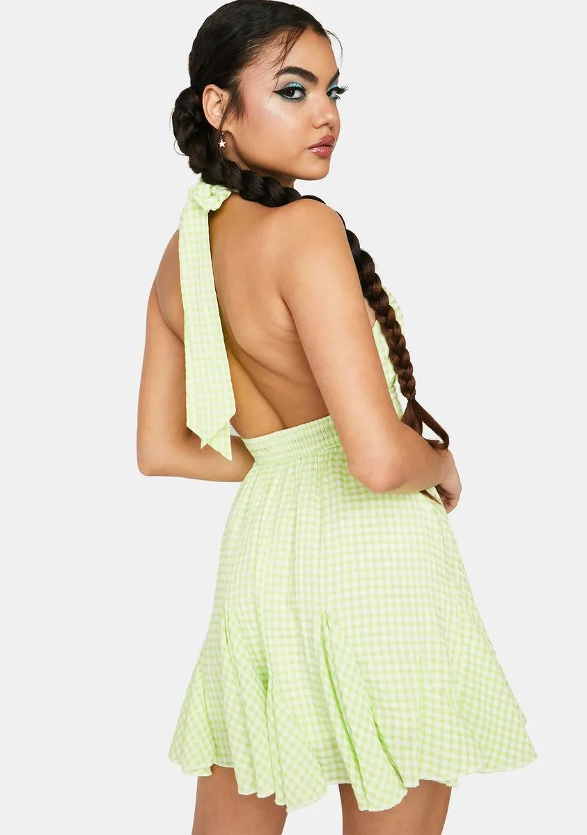 Pear Making Plans Gingham Dress sold by Dolls Kill product image thumbnail 4