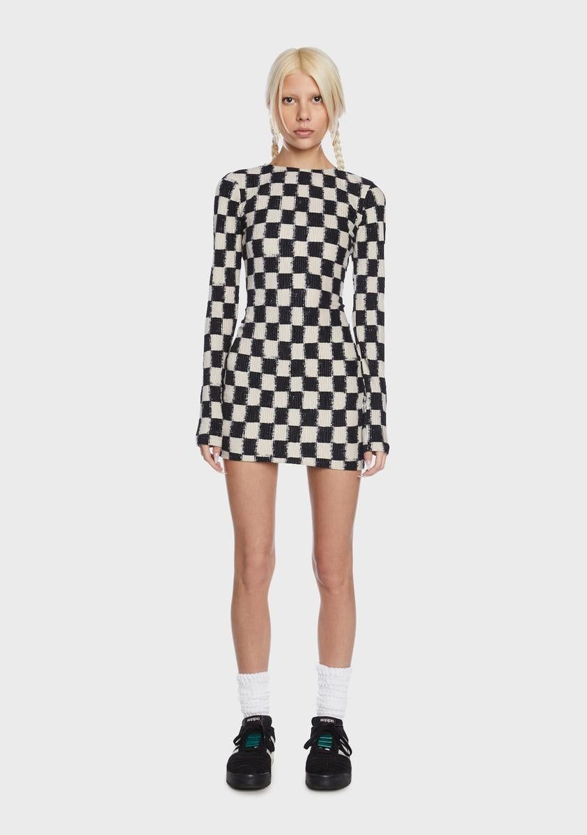 Checkered Mini Dress sold by Dolls Kill