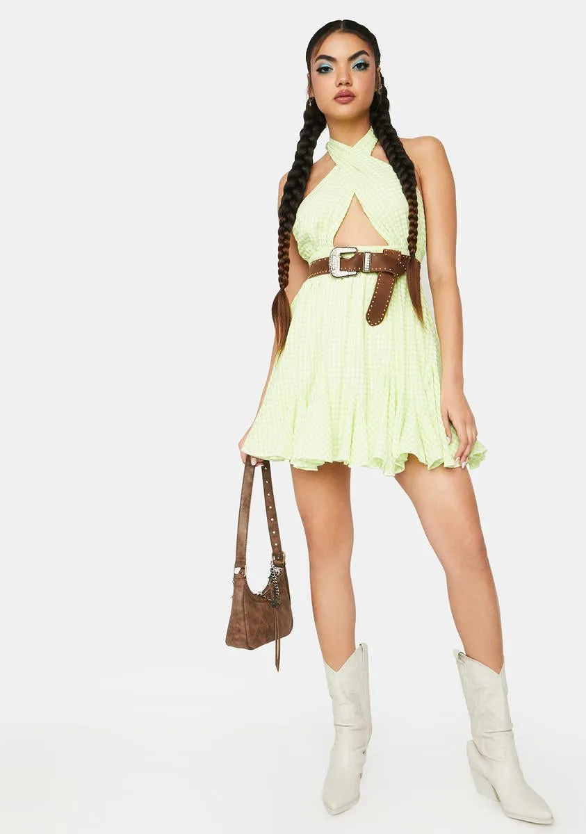 Pear Making Plans Gingham Dress sold by Dolls Kill product image thumbnail 3