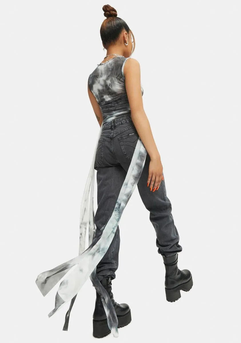 Likely To Misbehave Tie Dye Crop Top sold by Dolls Kill product image thumbnail 4