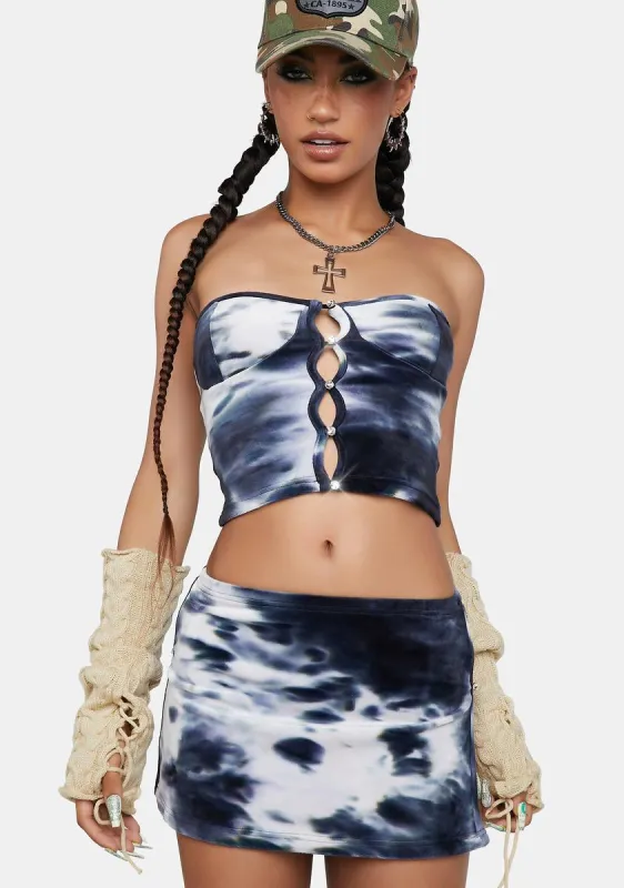 Sinister Something In The Water Skirt Set sold by Dolls Kill