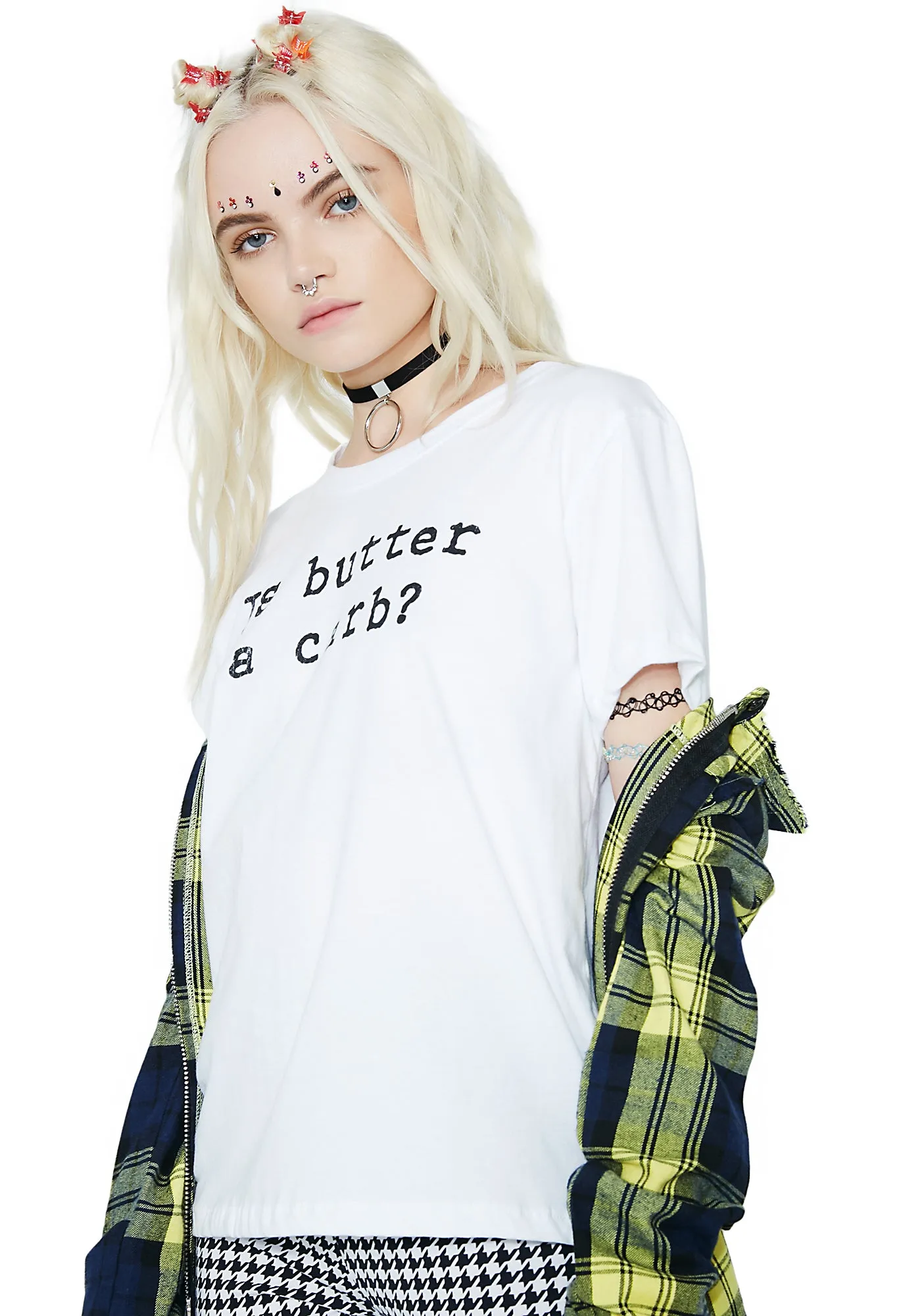 Is Butter A Carb Graphic Tee sold by Dolls Kill product image thumbnail 3