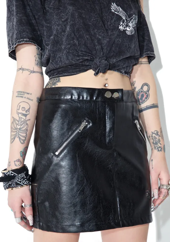 Hagen Moto Skirt sold by Dolls Kill