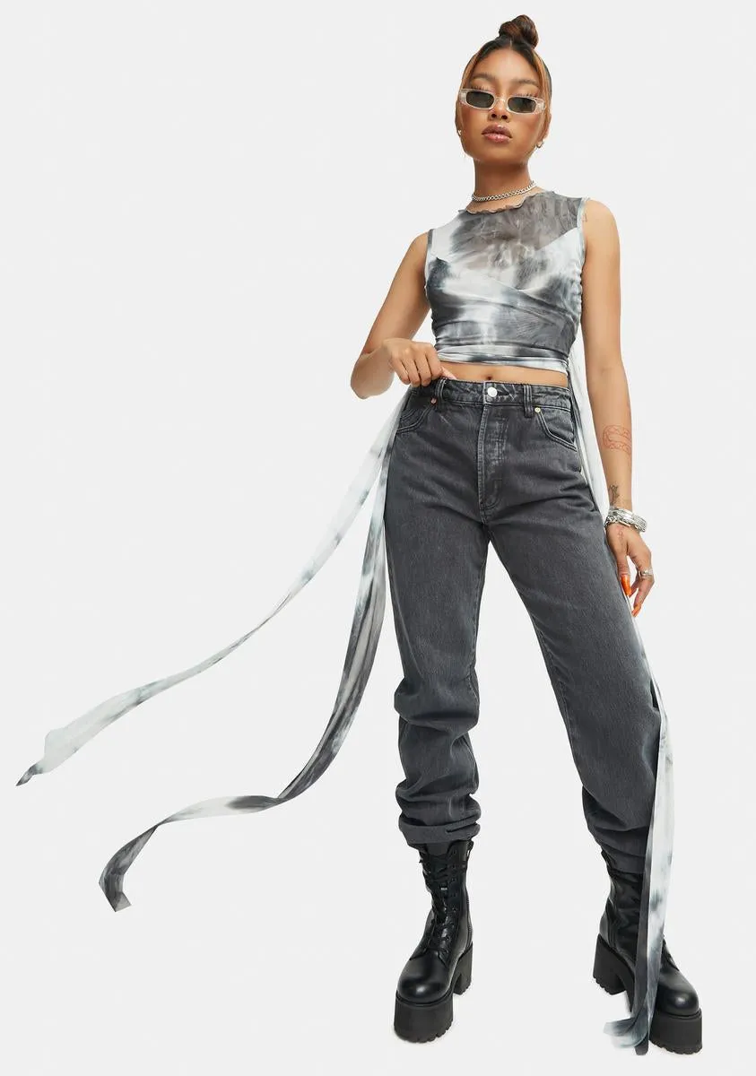 Likely To Misbehave Tie Dye Crop Top sold by Dolls Kill product image thumbnail 3
