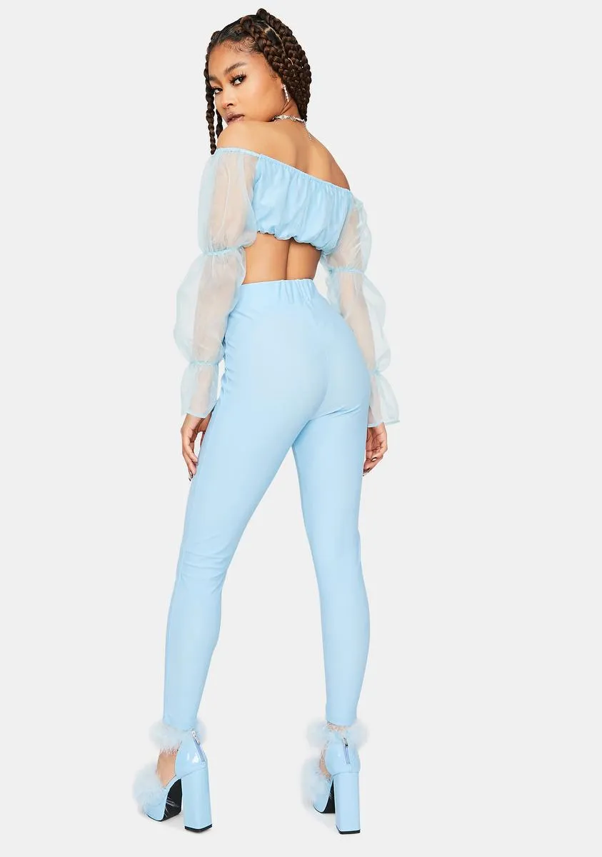 It's A Serve Organza Top And Leggings Set sold by Dolls Kill product image thumbnail 4