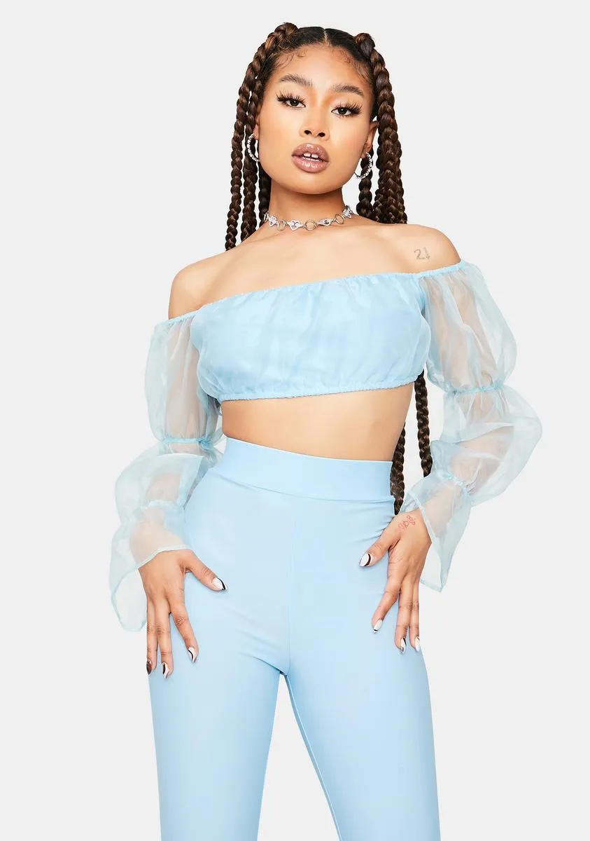 It's A Serve Organza Top And Leggings Set sold by Dolls Kill
