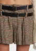 Sepia Preppy Issues Mini Skirt sold by Dolls Kill