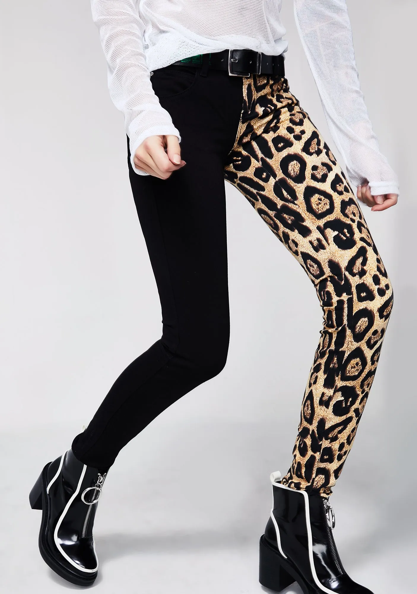 Leopard Split Leg Pants sold by Dolls Kill product image thumbnail 3