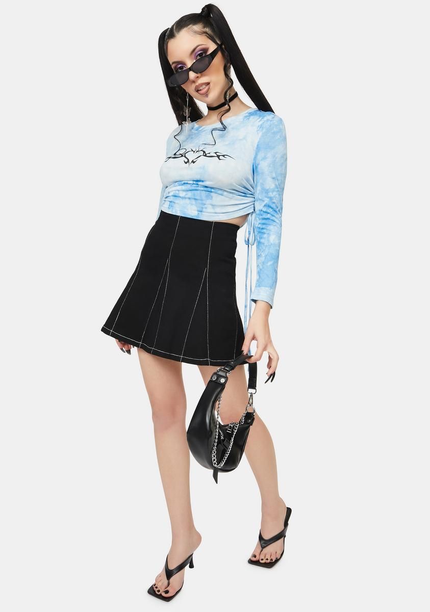 Tattoo Tie Dye Crop Top sold by Dolls Kill product image thumbnail 3