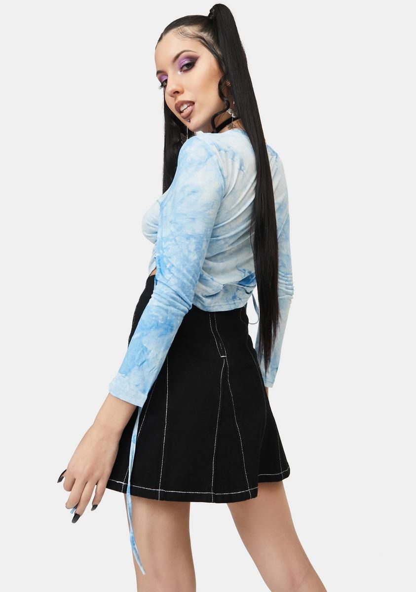 Tattoo Tie Dye Crop Top sold by Dolls Kill product image thumbnail 4