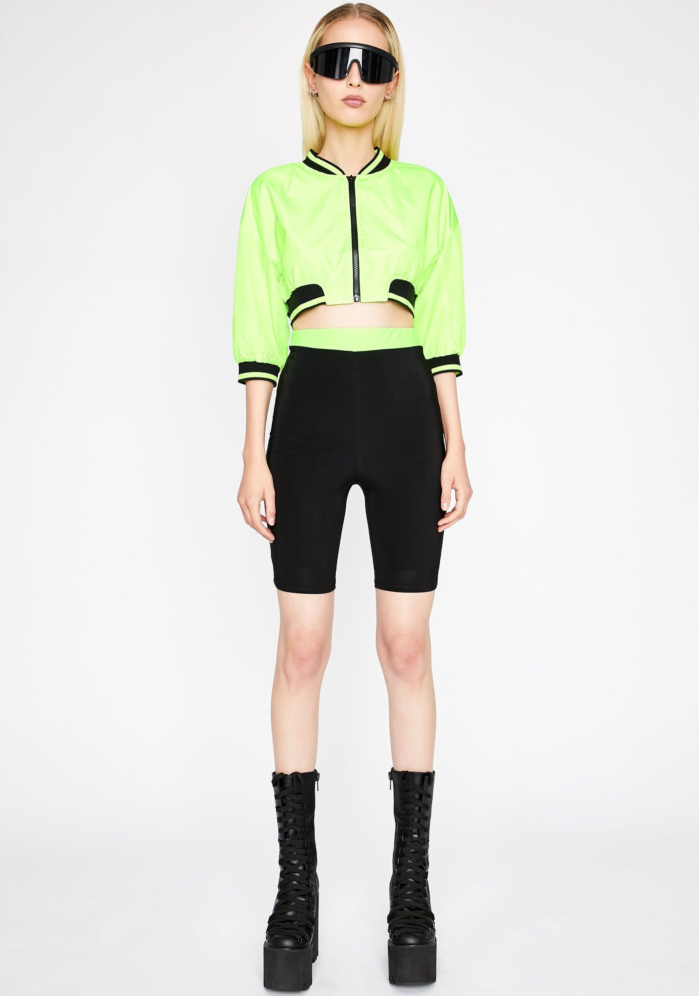 Acid Shut Up N' Drive Cropped Jacket sold by Dolls Kill product image thumbnail 3