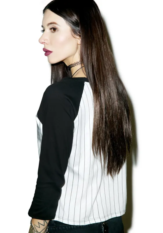 Lit Crop Raglan sold by Dolls Kill