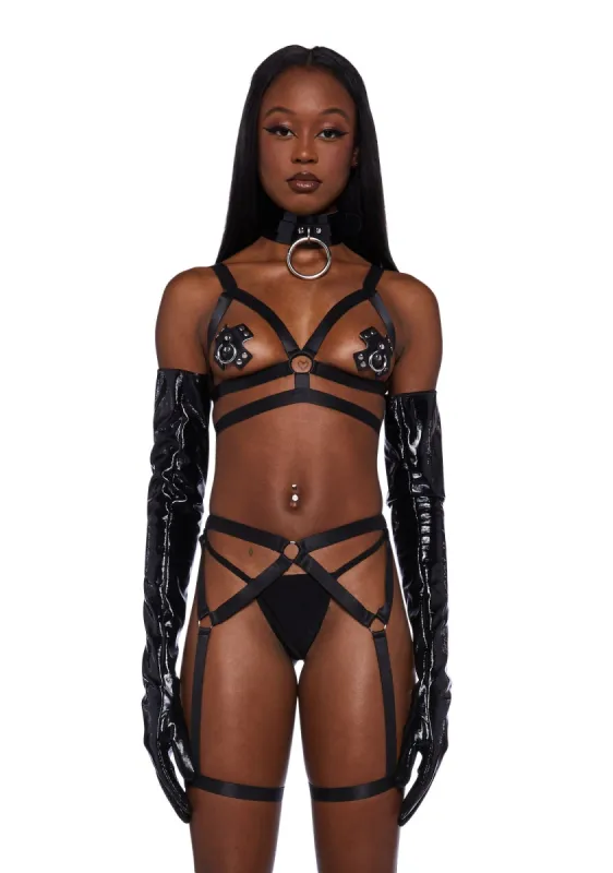 Infernal Desires Lingerie Set sold by Dolls Kill