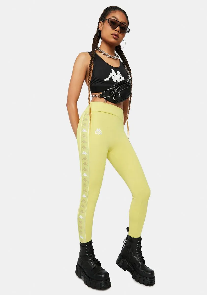 Yellow Lime 222 Banda Bartes Sport Leggings sold by Dolls Kill product image thumbnail 2