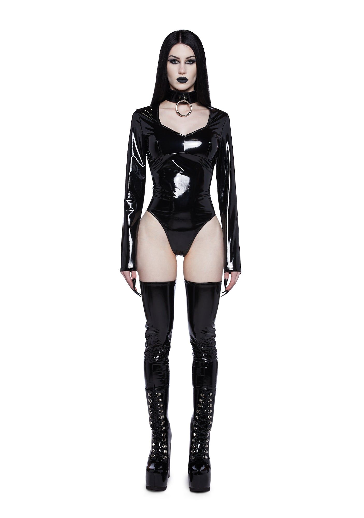 Total Dominance PVC Bodysuit sold by Dolls Kill